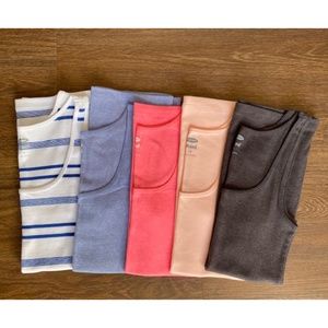Old Navy Bundle- 5 fitted ribbed tank tops